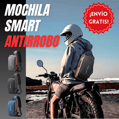 MOCHILA SMART ANTIRROBO MOTORIZADOS + ENVÍO GRATIS