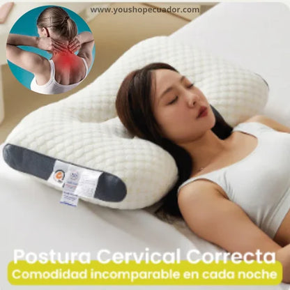 SUPER COMBO DUO DE ALMOHADAS ORTOPÉDICAS Relaja tu cuerpo y alivia la tensión al momento de dormir