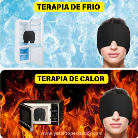 GORRO DE GEL TERAPÉUTICO Alivia el dolor de cabeza y migrañas al instante + PROMO 2X1 🎁