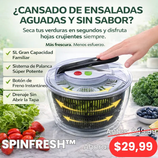 SpinFresh™ Centrifugadora de verduras multifuncional