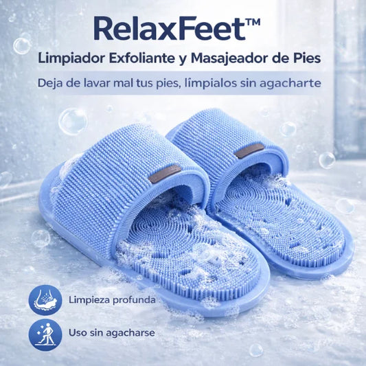 RelaxFeet™ Limpiador Exfoliante y Masajeador de Pies