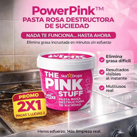 PowerPink™ Pasta Rosa Destructora de Suciedad + PROMO 2X1