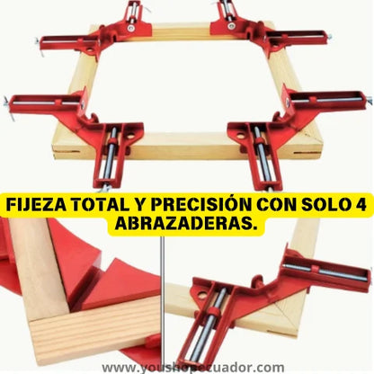 PrensPack™ 4 Prensas Esquineras ajustables para proyectos de calidad en carpintería