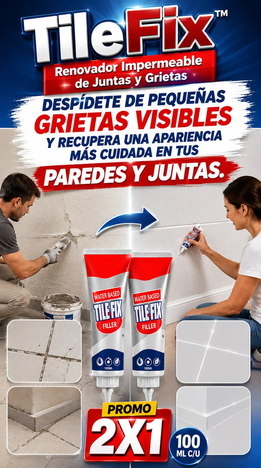 TileFix™ Renovador Impermeable de Juntas y Grietas + PROMO 2X1