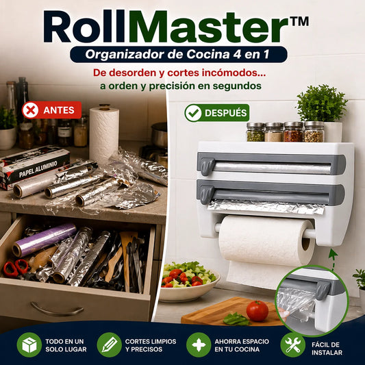 RollMaster™ Organizador de Cocina 4 en 1