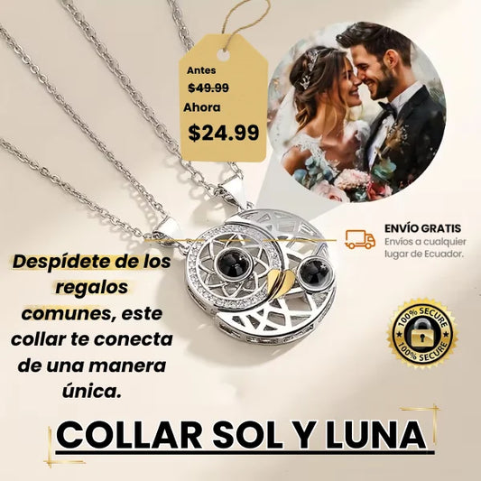Collar Sol Y Luna 2 en 1 ¡Oferta San Valentin!