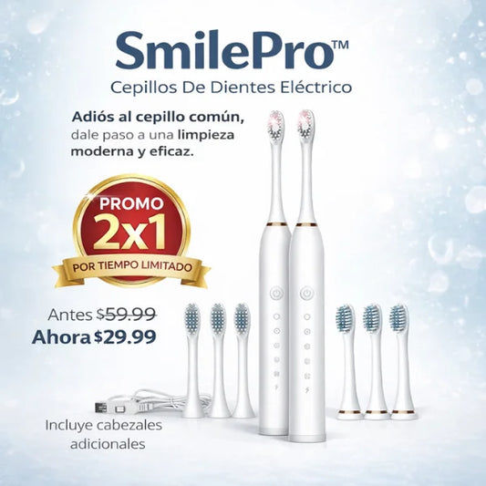 SmilePro™ Cepillos De Dientes Eléctrico + PROMO 2X1