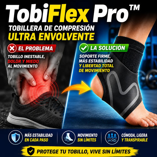 TobiFlex Pro™ Tobillera de compresión ultra envolvente