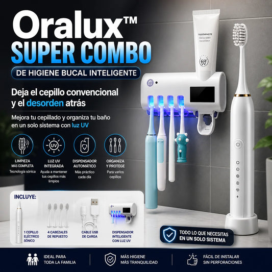 Oralux™ SUPER COMBO de Higiene Bucal Inteligente