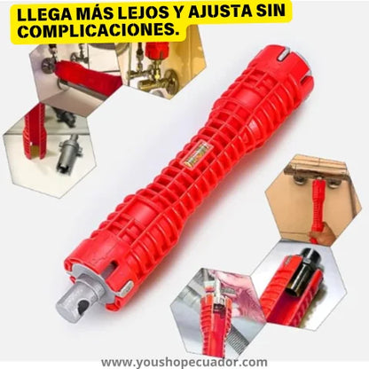 GripFlex™ Llave Universal para ajuste de grifos con fugas y adaptaciones imposibles