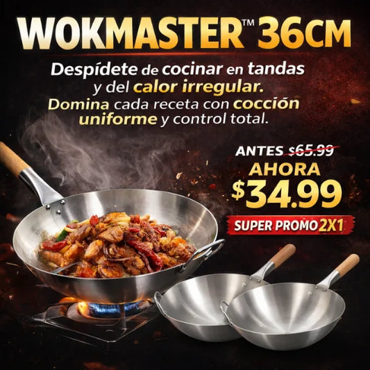 WokMaster™ Sartén wok oriental + PROMO 2X1