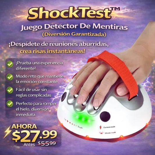 ShockTest™ Juego Detector De Mentiras (Diversión Garantizada)