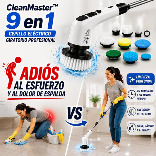 CleanMaster™ 9 en 1 Cepillo Eléctrico Giratorio Profesional