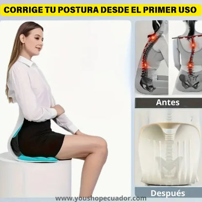 RESPALDO ORTOPÉDICO Convierte cualquier asiento en un alivio inmediato para tu espalda + PROMO X2 🎁