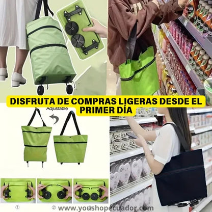 SHOPYCAR® Tu carrito plegable siempre a la mano (Lleva todo sin esfuerzo)