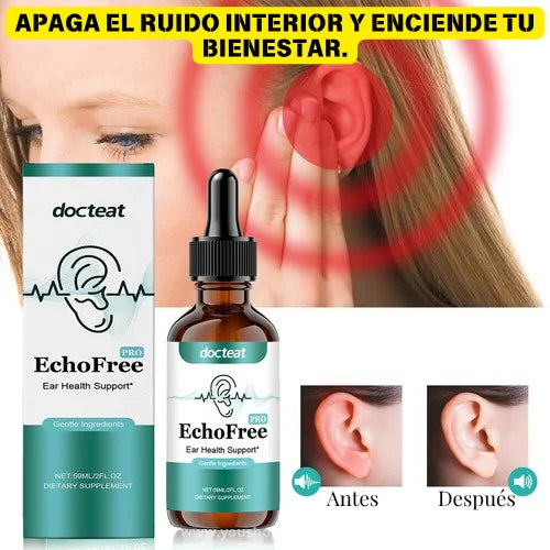 GOTAS EchoFree™ Dale paz a tus oídos y vuelve a disfrutar cada sonido con alivio + PROMO 2X1 🎁