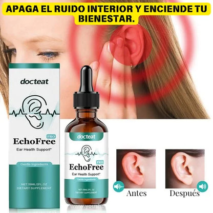 GOTAS EchoFree™ Dale paz a tus oídos y vuelve a disfrutar cada sonido con alivio + PROMO 2X1 🎁