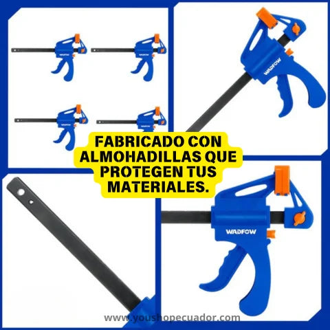 BLOCKMASTER™ 4 abrazaderas de barra + Regalo 4 Prensas Esquineras para Carpintería 🎁