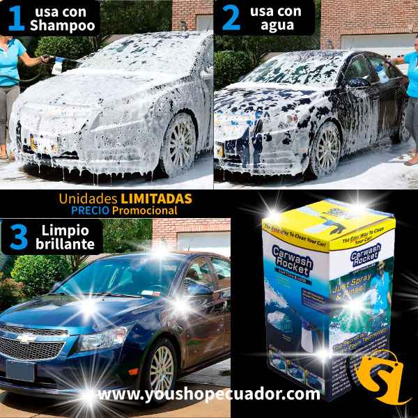 PULVERIZADOR DE ESPUMA Y JABÓN 🚗 + ENVÍO GRATIS