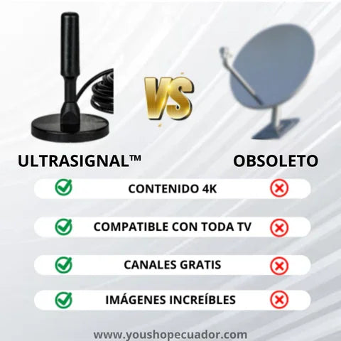 UltraSignal™ Capturador de canales gratuitos en HD hasta 120 kilómetros + PROMO 2X1