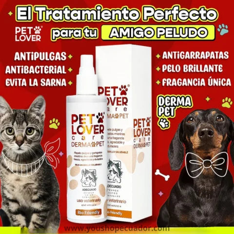 DERMAPET™ Spray bioamigable de ultra protección dérmica en mascotas + PROMO 2X1 🎁