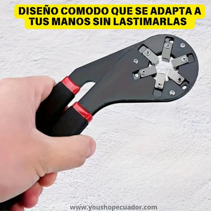 HexaGrip® Llave de compresión Auto-Ajustable a múltiples tuberías y pernos