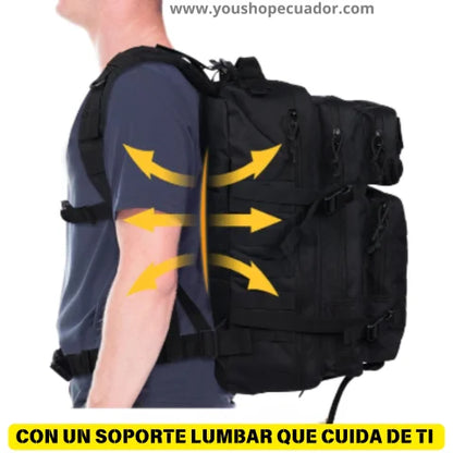 MOCHILA TÁCTICA MILITAR Construida para durar en entornos extremos y llevar todo con comodidad