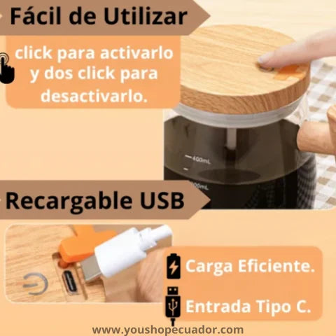 MIXCUP™ Vaso mezclador automático de bebidas al instante + Regalo Vaso licuador portátil 🎁