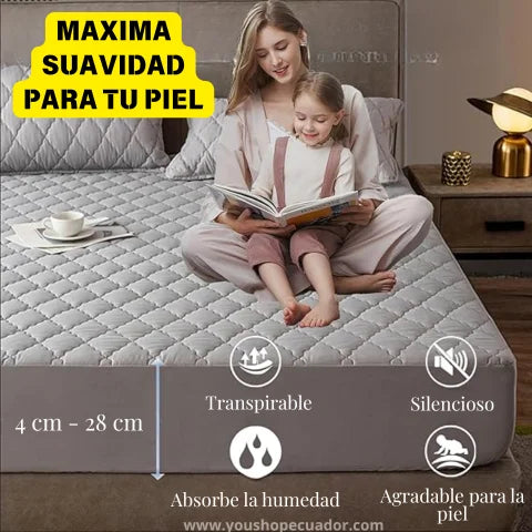 PROTECTOR SLEEP SAFE™ Protección total contra líquidos y manchas para tu colchón (2 PLAZAS)