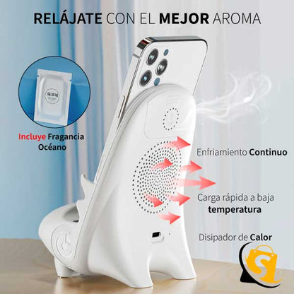 NUEVO CARGADOR INALÁMBRICO CON AMPLIFICADOR Y AROMATERAPIA + ENVÍO GRATIS