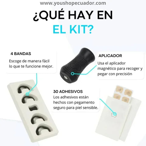 RESPIRAMAX™ Kit 4 dilatador nasal + 30 parches magnéticos para una respiración sin obstáculos