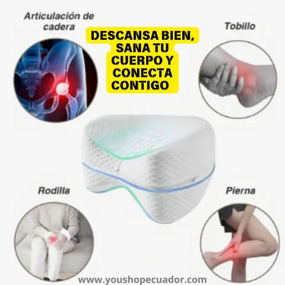 Almohada Ortopédica de corrección lumbar con soporte en piernas y caderas + PROMO 2X1 🎁