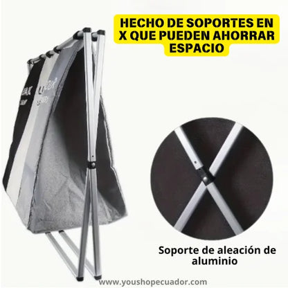 CESTO PLEGABLE TRIPLE (Evita manchas al lavar y Organiza tu ropa sucia al instante)