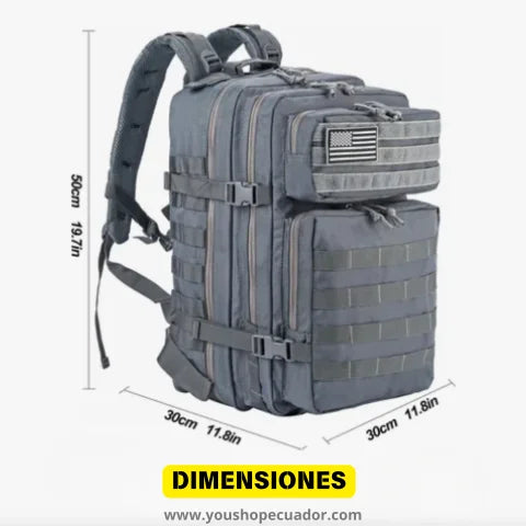 MOCHILA TÁCTICA MILITAR Construida para durar en entornos extremos y llevar todo con comodidad