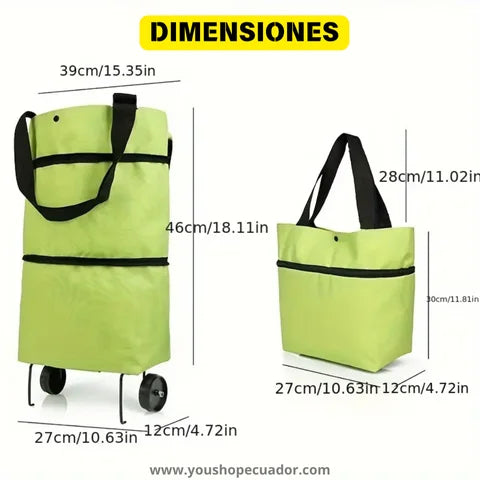 SHOPYCAR® Tu carrito plegable siempre a la mano (Lleva todo sin esfuerzo)