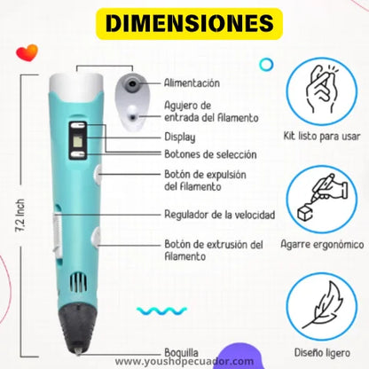 CREATIVPEN 3D™ Da vida a cada dibujo y potencia la imaginación de tus hijos