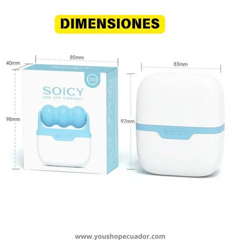 ROLL ICE® – Rodillo de Masaje frío que refresca, desinflama y revitaliza tu piel al instante.