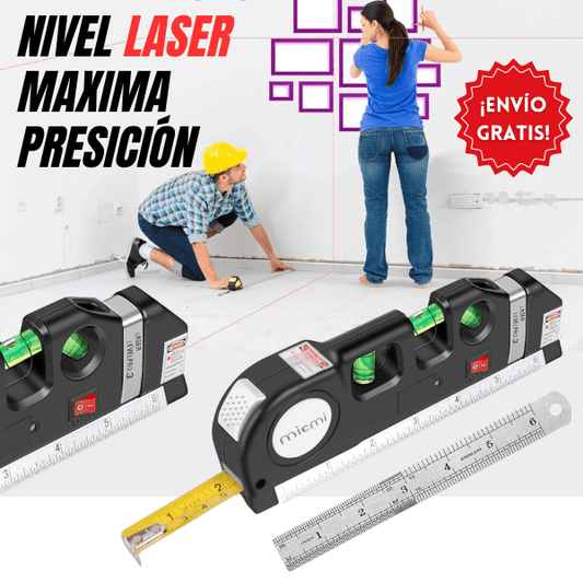 NIVEL LASER FLEXÓMETRO MÁXIMA PRECISIÓN + ENVÍO GRATIS