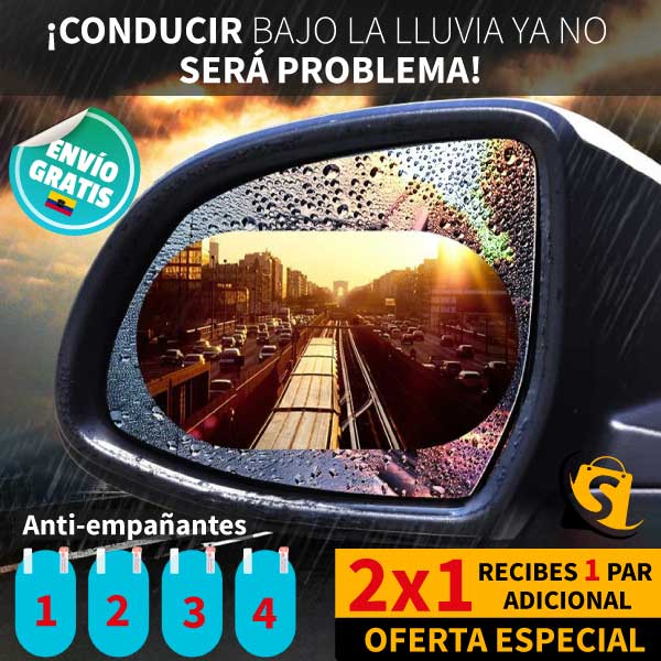 LÁMINAS ANTI-EMPAÑANTES x4 para Retrovisores + ENVÍO GRATIS