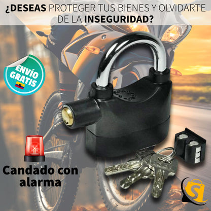 NUEVO CANDADO ALARMA ANTIRROBO + ENVÍO GRATIS