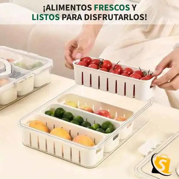 Organizador de Alimentos y vegetales/Frescos y ordenados + ENVÍO GRATIS