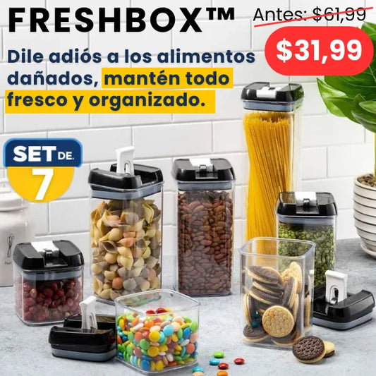 FRESHBOX™ Set de Recipientes Herméticos de 7 Piezas