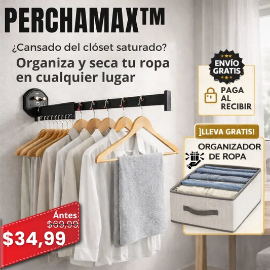 PERCHAMAX™ Percha expansible metálica