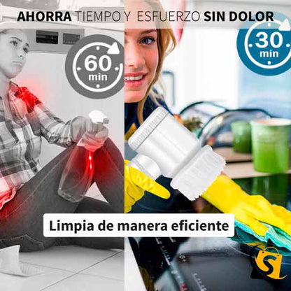 CEPILLO TURBO CLEAN 5 EN 1 + Potente Quita Grasa y Pulidor 500gr GRATIS