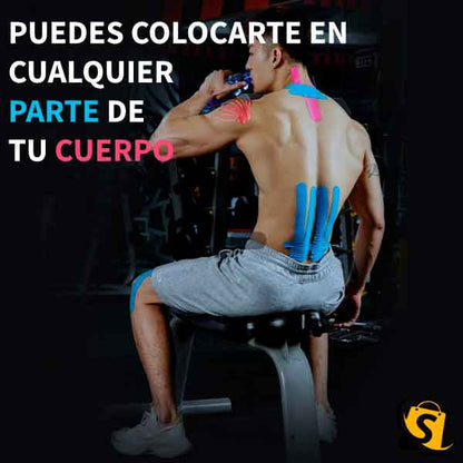 Cinta kinesiología 2x1 apoyo y alivio del dolor muscular + ENVÍO GRATIS