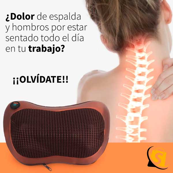 ALMOHADA MASAJEADORA RELAX PREMIUM + ENVÍO GRATIS