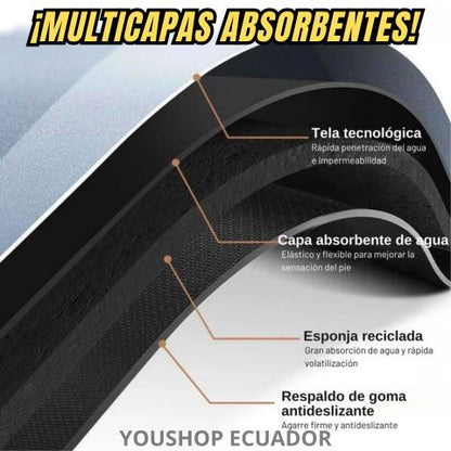 Alfombra Secado Rápido Super Absorbente + PROMO 2X1