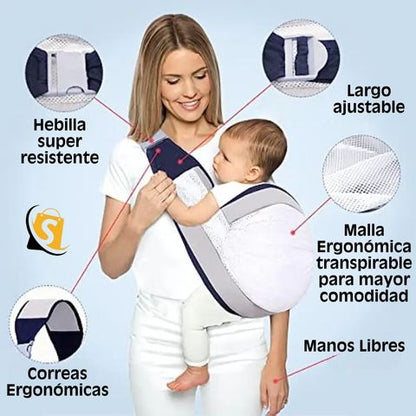 BABYCANG Canguro Cargador Ergonómico para Bebé 3 en 1