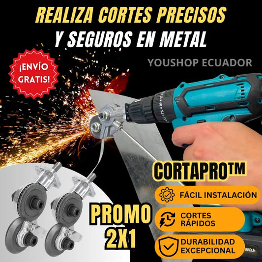 CORTAPRO - Accesorio Cortador de placa de taladro eléctrico + PROMO 2X1