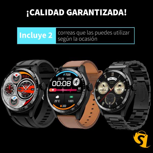 SMARTWATCH 2 EN 1 GT DE MOBULAA + AUDIFONOS PREMIUM + ENVÍO GRATIS